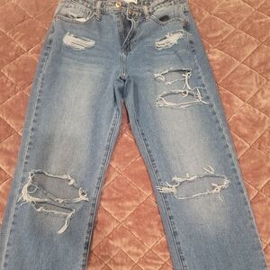 Distressed Ripped Jeans